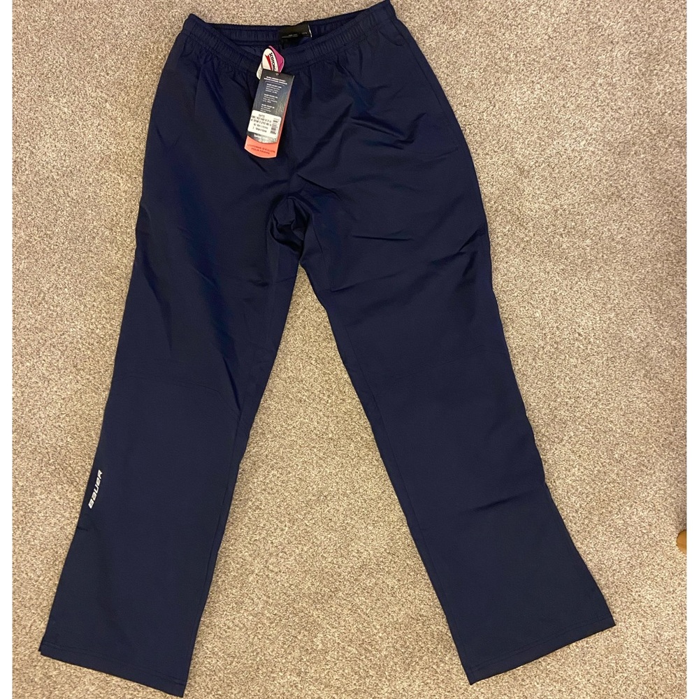 NEW! BAUER Women’s Light Weight Warm-Up Pants Navy Blue